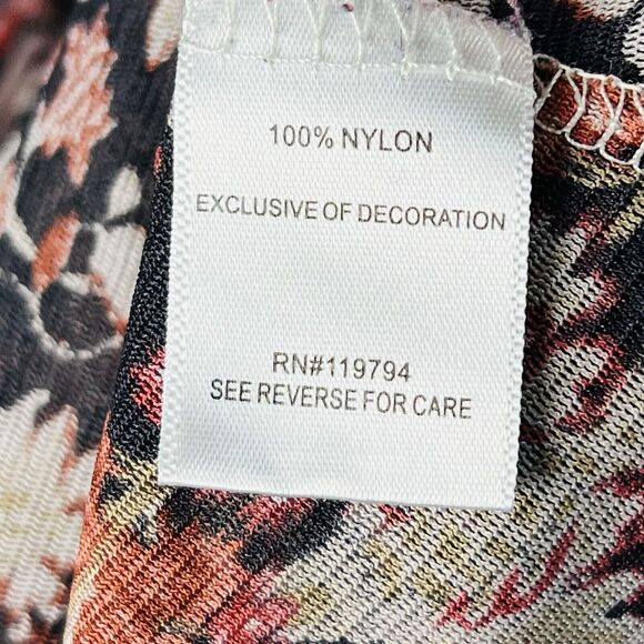 Unity World Wear Boho Top Womens XL Beige Crochet Neckline Flowy Cottagecore - Picture 14 of 15